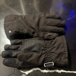 Black Winter Gloves with Logo